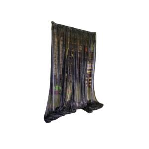 Black Microdot Sequin Drape
