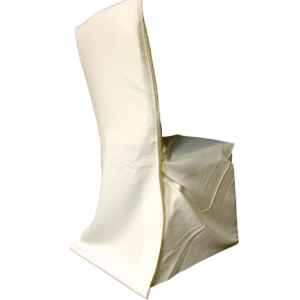Ivory Poplin Foam Back Fitted Chaircover