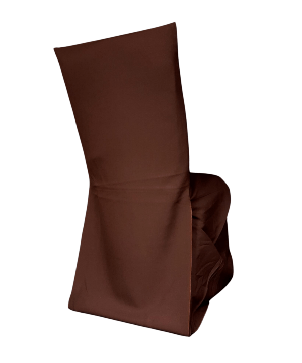 Brown Poplin Foam Back Fitted Chaircover