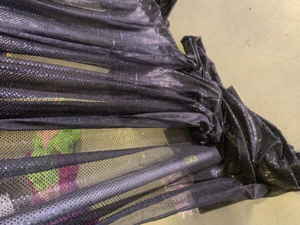 Black Microdot Sequin Drape - Image 2