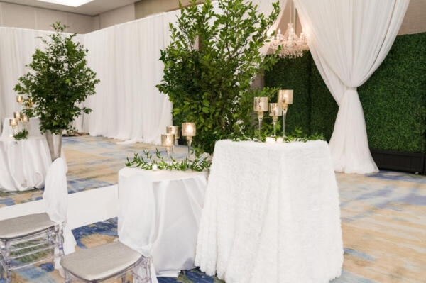 White Chiffon Drape - Image 2