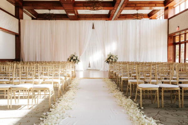 White Chiffon Drape - Image 5