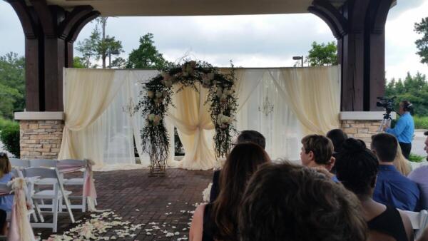 Ivory Chiffon Drape - Image 4