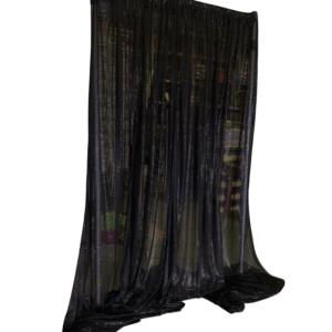 Black Microdot Sequin Drape