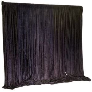 Black Penne Drape