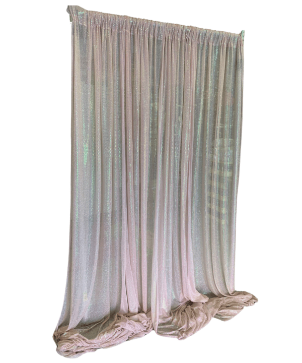 Blush / Light Pink Microdot Sequin Drape