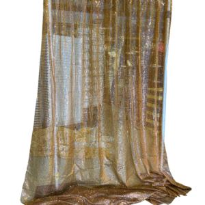 Copper Sequin Organza Drape