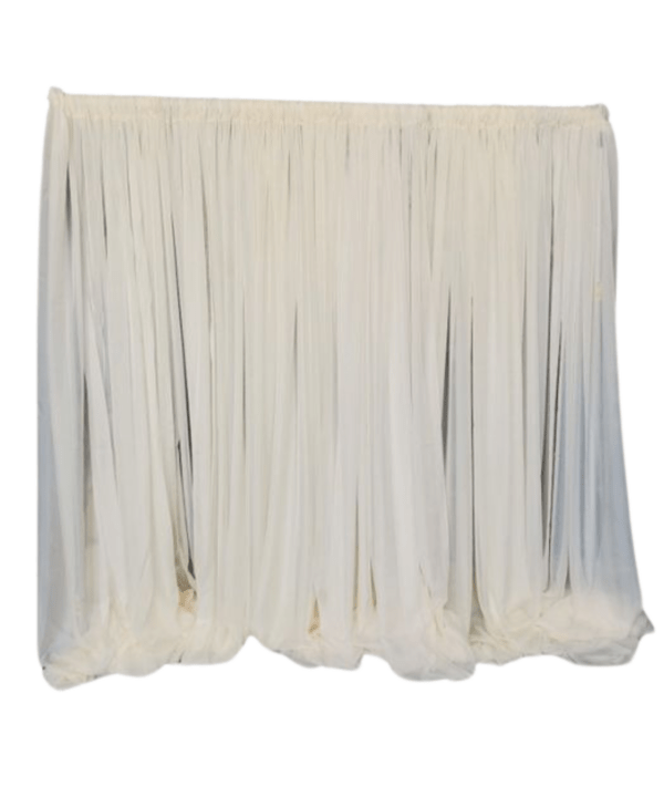 Ivory Chiffon Drape