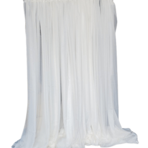 Off White Chiffon Drape
