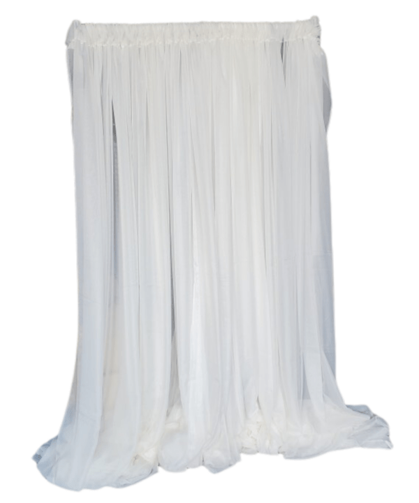Off White Chiffon Drape
