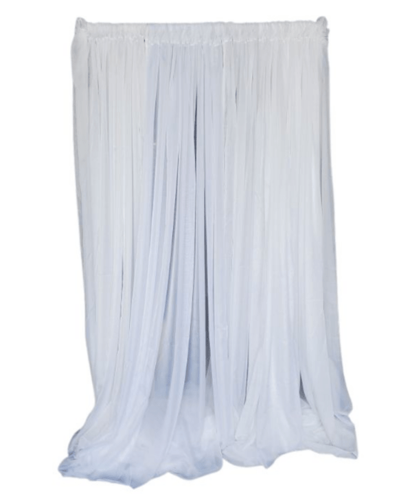 White Chiffon Drape