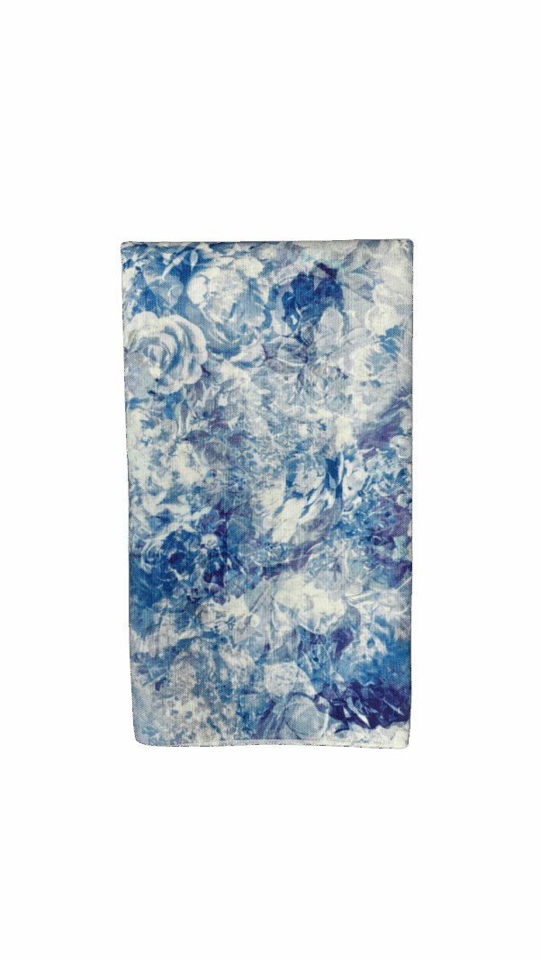 Blue Purple Floral Napkin