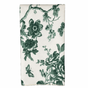 Dark Olive Floral Toile Napkin