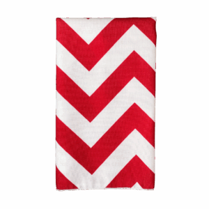 Red and White Chevron Napkin