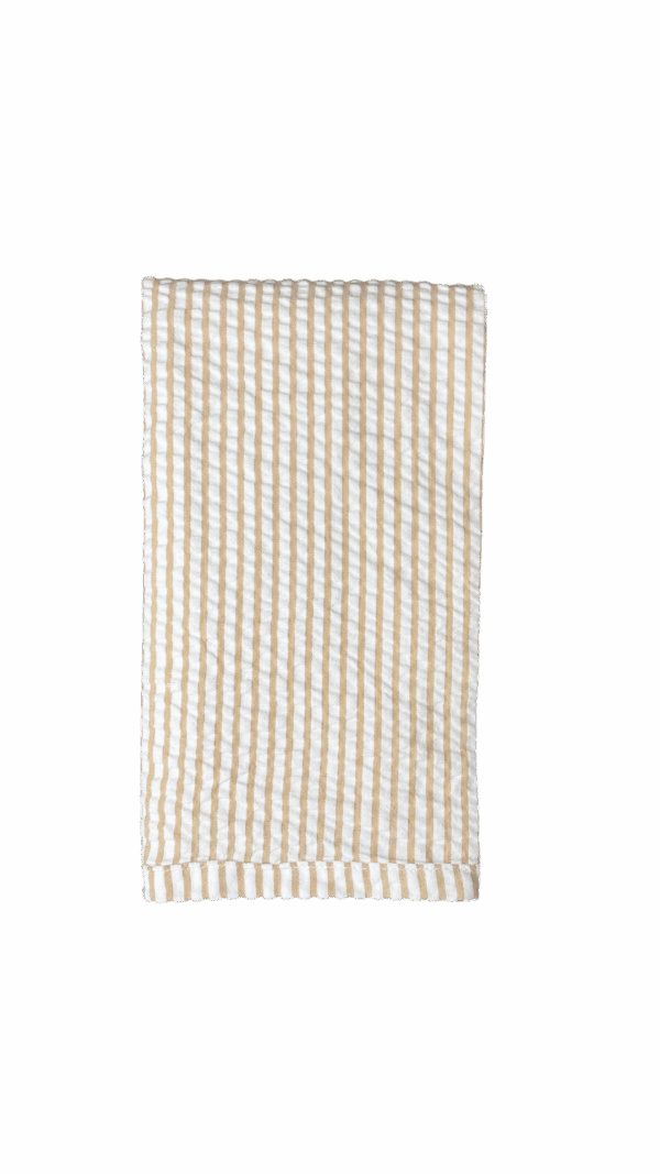 Tan Seersucker Napkin