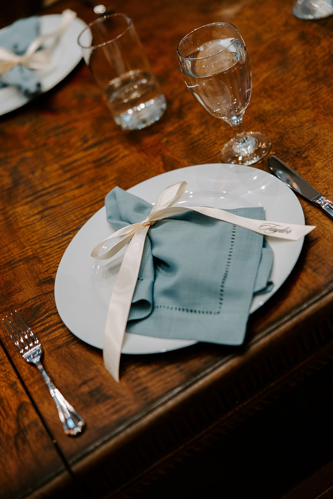 Slate Hemstitch Napkin - Image 2