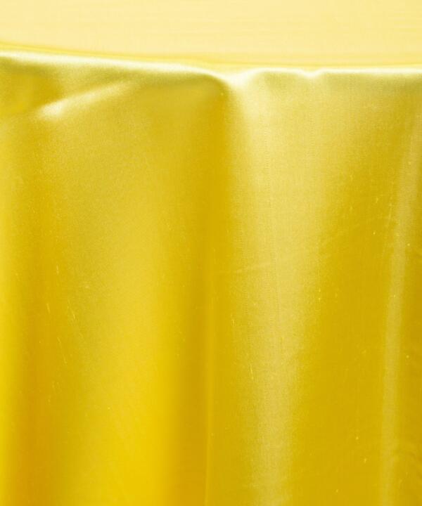 Satin Tablecloth: Yellow
