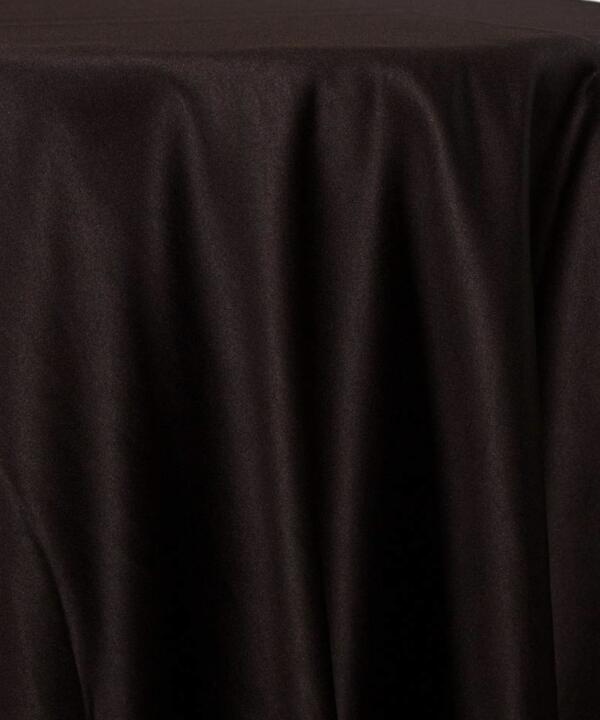 Satin Tablecloth: Black Matte