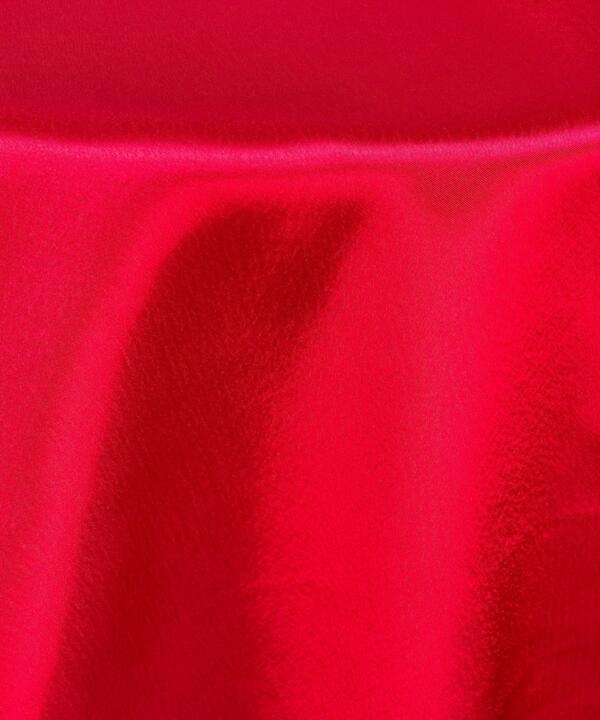 Satin Tablecloth: Red Crepe