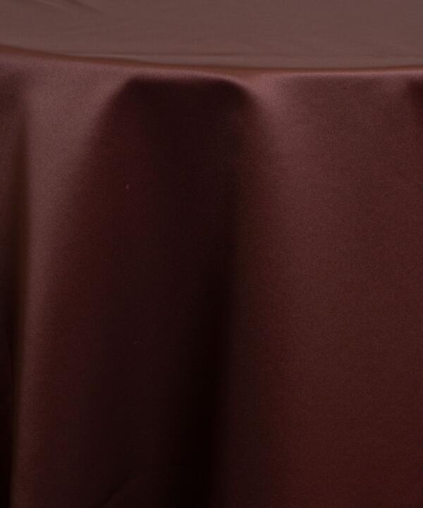 Satin Tablecloth: Brown Matte