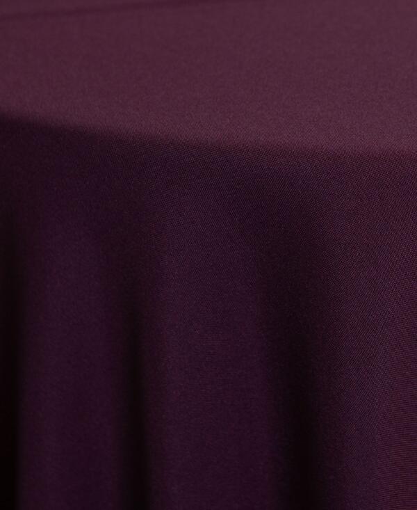 Poplin Tablecloth: Eggplant