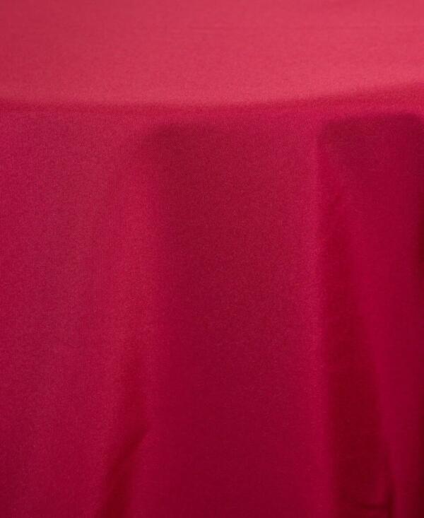 Poplin Tablecloth: Raspberry