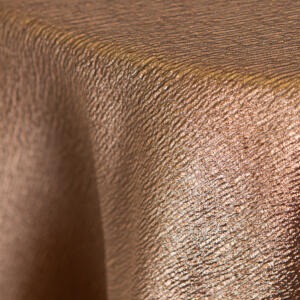 Luxury Bark Tablecloth: Antique Copper