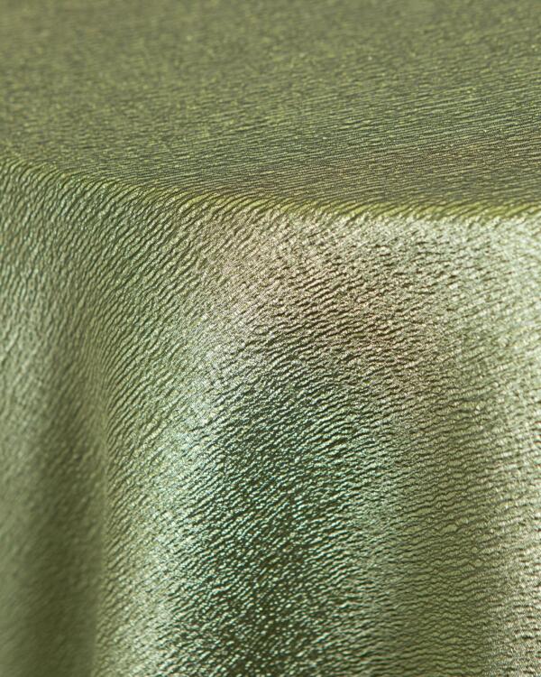 Luxury Bark Tablecloth: Apple Green