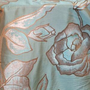 Roses Point Tablecloth: Aqua