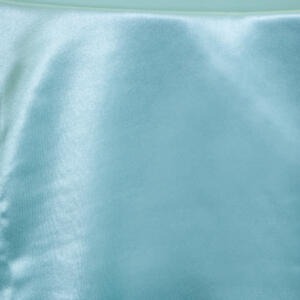 Satin Tablecloth: Aqua