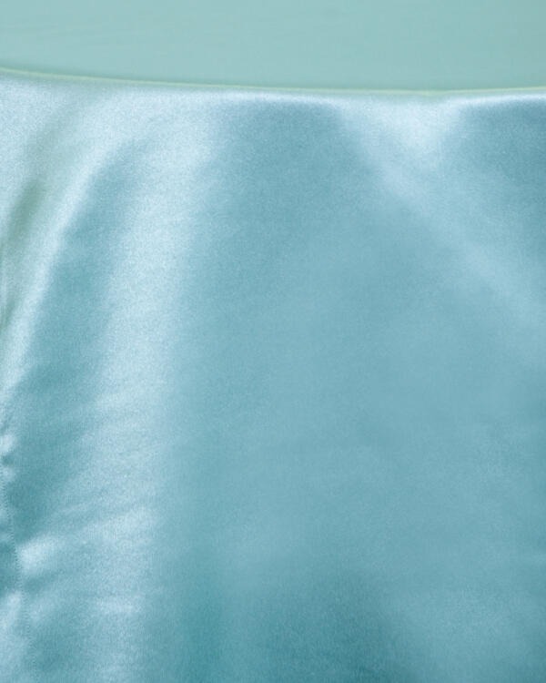 Satin Tablecloth: Aqua