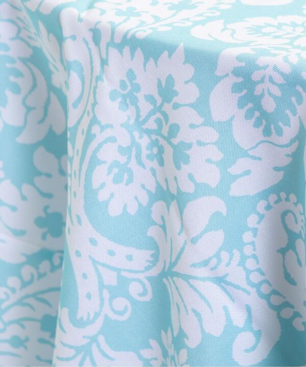 Aruba Tablecloth: Aqua/ White