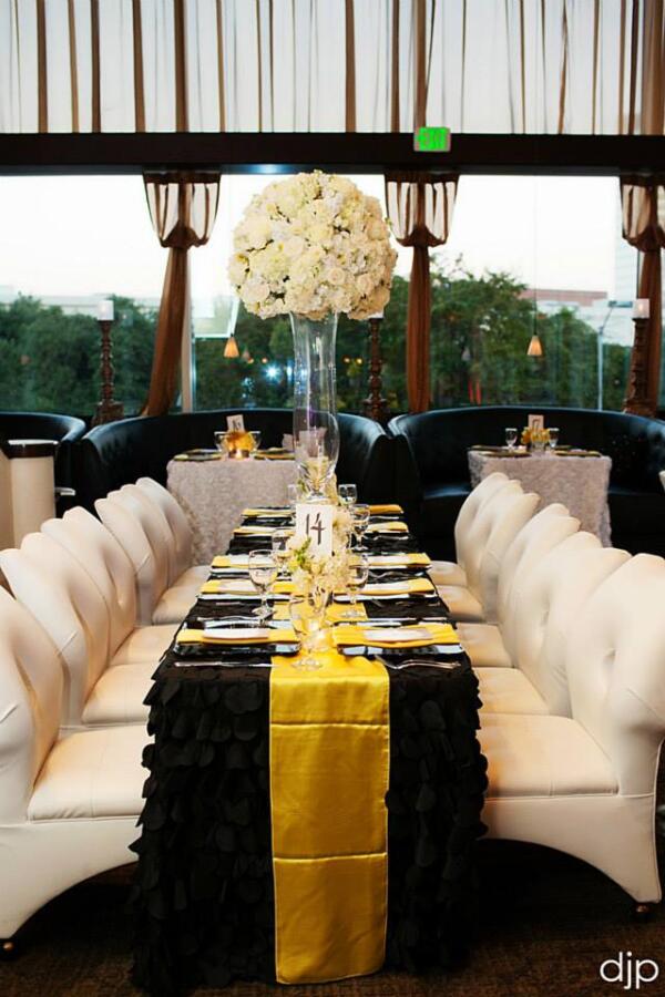 Confetti Tablecloth: Black - Image 2