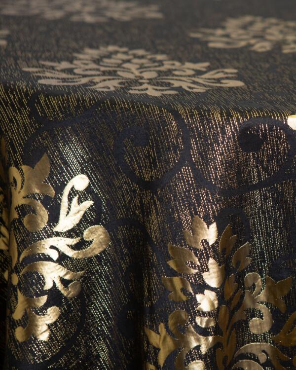 Empress Tablecloth: Black & Gold