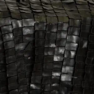 Leather Flaps Overlay: Black