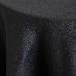 Luxury Bark Tablecloth: Black