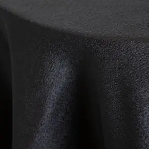 Luxury Bark Tablecloth: Black
