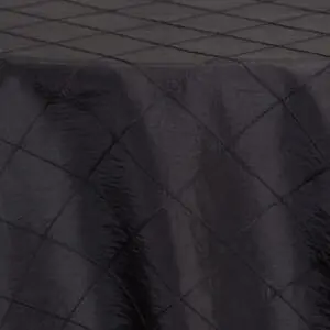 Pintuck Tablecloth: Black