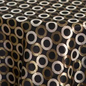Rabanne Tablecloth: Black & Gold