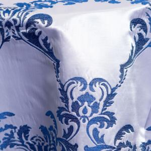 Rockwell Tablecloth: Blue/ White