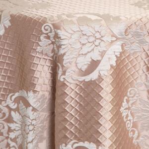 Times Damask Tablecloth: Blush