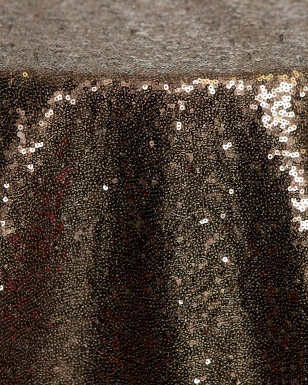 Sequin Glitz Tablecloth: Bronze