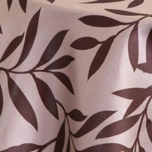 Tivoli Leaf Tablecloth: Brown