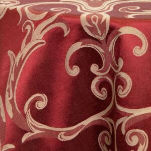 Damask Tablecloth: Burgundy Mozart