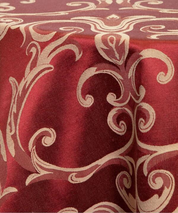 Damask Tablecloth: Burgundy Mozart
