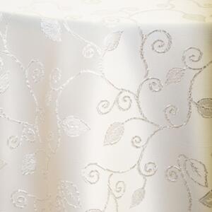 Leaf Damask Tablecloth: Buttercream