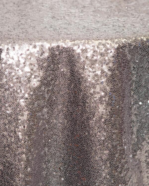 Sequin Glitz Tablecloth: Charcoal