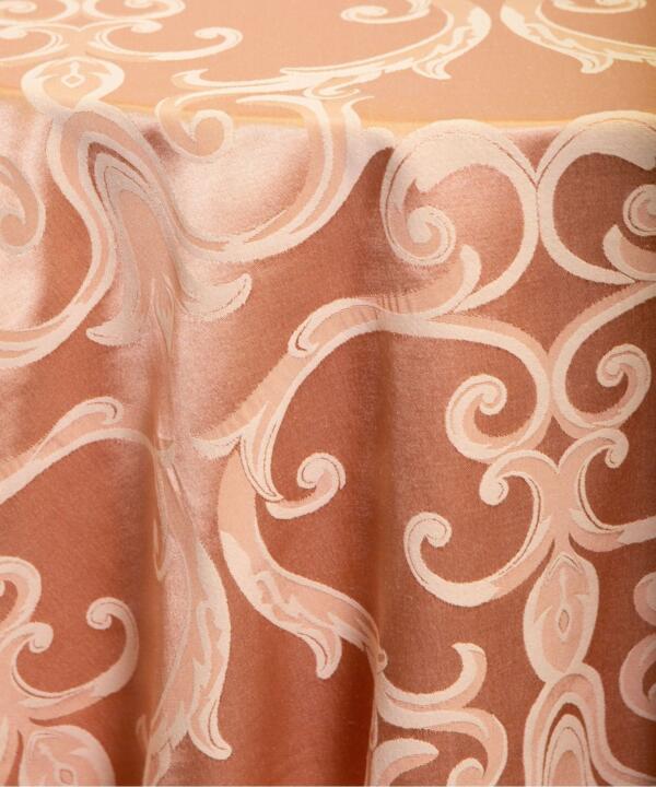 Mozart Damask Tablecloth: Coral
