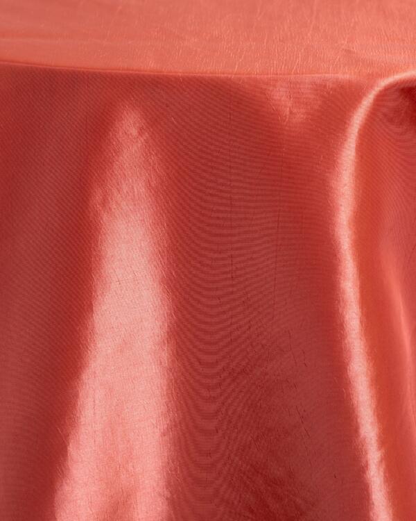Taffeta Tablecloth: Coral