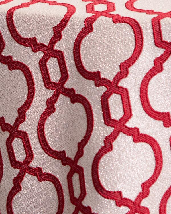 Vista Tablecloth: Cranberry (Light Side Up)